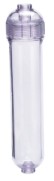 天水飲水設備 - 各式零配件 - F-T203L 20吋透明罐 • 有排氣孔 • 3、4、6分牙